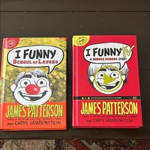 I Funny Book Set by James Patterson - Red and Yellow Covers